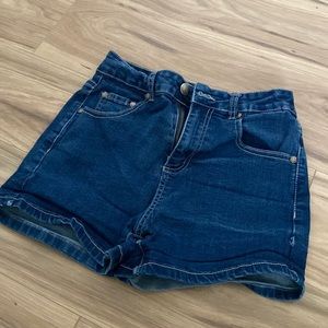 Small denim shorts